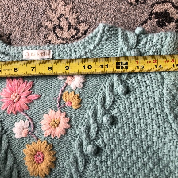 Louise Misha Acacia embroidered sweater Mineral Blue size 10Y - Picture 14 of 15